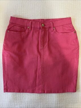 VENUS Hot Pink Denim Mini Skirt